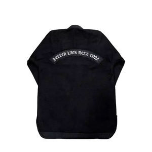 Kimono de BJJ Pajjesa pour homme, noir, coton extensible 380g, broderie main Aigle Rose, coupe classique, arts martiaux - Product Image 2