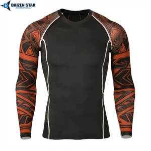 <b>Men</b> Full Sleeve Rash Guard Compression Shirt UPF 50+ UV Protection Quick Dry Breathable Eco-Friendly <b>Swim</b> Surf <b>Top</b> - Product Image 5