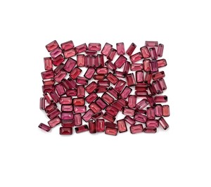 Gema suelta de granate natural de Mozambique, corte octogonal rojo facetado, granate de varios tamaños para la fabricación de joyas - Product Image 3