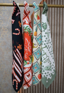 Paño de Cocina Decorativo 100% Lino Puro Estampado, Paño Absorbente para Secar Platos, Reutilizable, Ecológico, Textil para el Hogar - Product Image 3