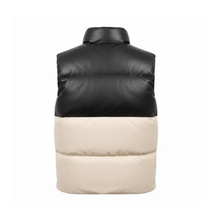 Doudoune matelassée légère sans manches unisexe en polyester/coton, garnissage en coton, pour l'été, vente en gros, ODM, marque personnalisée, tissu 140g - Product Image 2