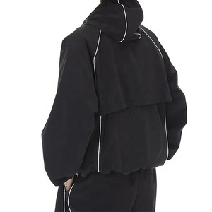 2024 Streetwear Jogging Suit Unisex Chándal 2 piezas Set Gym Fitness Sweatsuit Nylon Windbreaker Sets - Product Image 3