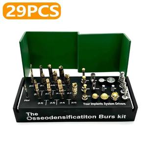 Kit de Fresas para Osseodensificación, Juego de Fresas Manuales Largas y Cortas para Implantes Dentales, Hechas de Metal Duradero - Product Image 2