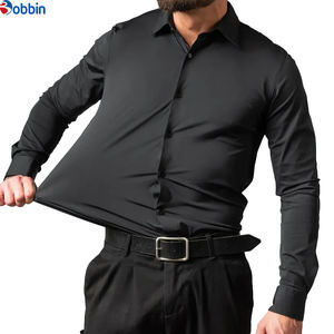 Camisas de Vestir Formales para Hombre, Diseño Superior, Personalizadas, Profesionales, de Algodón, Sólidas, Manga Larga, Tallas Grandes, Transpirables, Antiencogimiento, Tejidas - Product Image 4