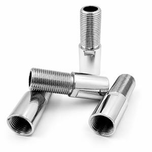 Raccord d'extension en acier inoxydable 304 chromé de qualité supérieure, haute pression, 3 pouces, composant de plomberie OEM, durabilité supérieure, résistant aux fuites - Product Image 2