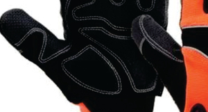 Anti-Slip Leather Safety <b>Gloves</b> Breathable Heat Resistance Textured Fingertips General Purpose Work Protection - Product Image 2