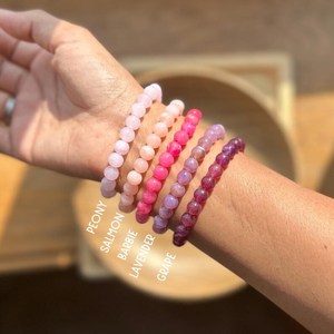 Pulseras Elásticas de Cuentas de Resina Coloridas, Hechas a Mano, Apilables, de Moda para Mujer, Regalo, Manualidades, Accesorios - Product Image 2