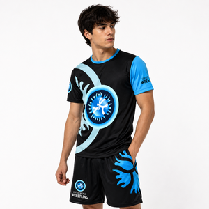 Ensemble de maillot et short de sport MMA pour hommes, tenue d'entraînement professionnelle, vêtements de combat, vêtements de sport pour la salle de sport, vêtements de performance d'équipe - Product Image 1