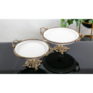 Modern Luxury Metal <strong>Cake</strong> Stands With <strong>Top</strong> And <strong>Gold</strong> Base For Wedding Party And Home Dessert Table Decoration Modern Accessories - Product Image 1