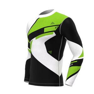 Custom Sublimation Breathable Anti-Bacterial Rash Guard BJJ MMA Compression Shirt Gym Training Quick Dry <b>Athletic</b> Shirt for Men - Product Image 2