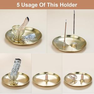 Soporte para varillas de incienso con recogedor de cenizas, soporte para Agarbatti, para varillas, espirales y conos, para decoración de Diwali, Puja y hogar - Product Image 6