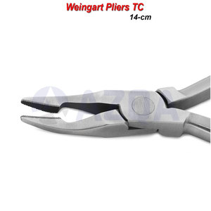 Pinzas Weingart de Acero Inoxidable TC de 14 cm, Pinzas Ortodónticas con Punta de Carburo de Tungsteno, Instrumento para Sujetar Alambres - Product Image 3