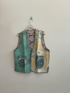 Handmade Vintage Traditional <b>Kantha</b> Women Vest Boho Waistcoat <b>Jacket</b> - Product Image 1