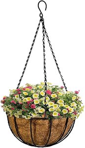 Panier suspendu de haute qualité en PE vert effet toucher réel, respirant, capacité 1 kg, support pour plantes - Product Image 3