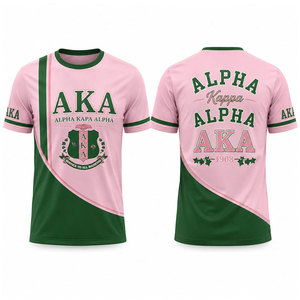Alfa Griega |   Kapa |   Alfa |   Camiseta de Mujer con Bordado de Bloques de Color de la Hermandad AKA, Ropa de la Hermandad - Product Image 1