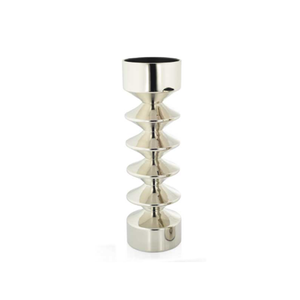 Best Quality Handmade Aluminium Candle Stand for Home Decor Candle Holder Shiny <b>Silver</b> Finished Casted Handmade Customized - Product Image 2