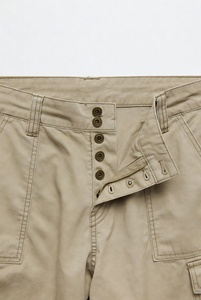Oversized Fit Grey Cargo Pants <b>Men</b> Baggy Style Street Fashion Multiple Utility Pockets Soft Fabric - Product Image 6