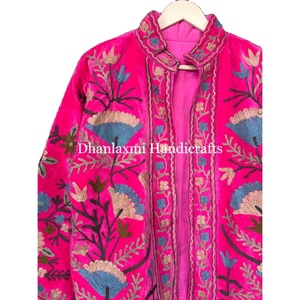 Veste en coton suzani de haute qualité faite à la main veste en velours brodé veste à la mode pour femmes - Product Image 1