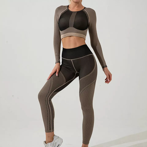 Ensembles de yoga élastiques 3 pièces pour femmes 2024 – Tenues de sport et de fitness à séchage rapide et respirantes : haut, leggings taille haute et soutien-gorge - Product Image 5
