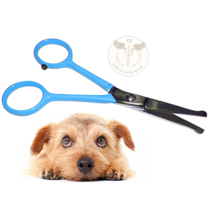 Tijeras pequeñas con punta de bola de 4.5 pulgadas para perros, gatos y todo tipo de mascotas, para el cuidado de orejas, nariz, cara y patas, tijeras de seguridad pequeñas. - Product Image 1