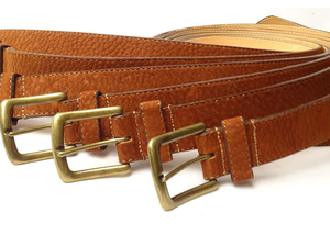 Ceinture en cuir de vachette personnalisable pour homme, style équestre décontracté, avec boucle ardillon, respirante, pour l'équitation sportive - Product Image 4
