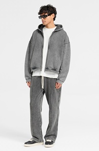 Sweat à capuche personnalisé de haute qualité pour hommes, en coton premium, style streetwear - Product Image 4