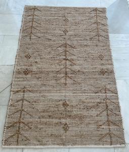 Tapis en jute tissé à la main, de couleur naturelle, écologique, indien, pour intérieur, au design texturé, prix fabricant directement de l'usine. - Product Image 1