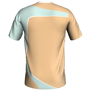 เสื้อยืดแขนสั้นคอกลมสีแดงเขียวสำหรับผู้ชาย ทรงปกติ สไตล์ลำลอง ดีไซน์เรียบง่าย ระบายอากาศได้ดี ผลิตจากโพลีเอสเตอร์ 100% - Product Image 2