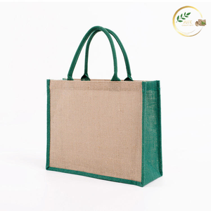 Eco Conscious Customizable Jute Beach Tote <b>Bag</b> with Print Options for Business Branding and Marketing - Product Image 2