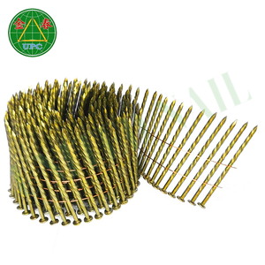 Clous en acier en bobine de 2,75 pouces, qualité industrielle, tête à motif, plaqués zinc jaune, directement de l'usine du Vietnam - Product Image 4