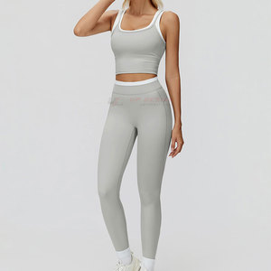 Ensemble de yoga pour femmes de qualité supérieure à prix abordable, 2 pièces, personnalisable, respirant, doux, matériau durable, design international - Product Image 4