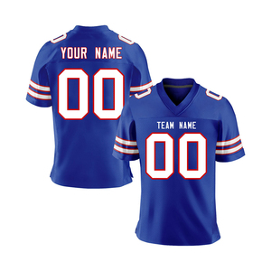 Custom Maroon Gold American Football Jersey V-Neck Short Sleeve Mesh Breathable 100% Polyester Sublimated Print Front Team <b>Name</b> - Product Image 5