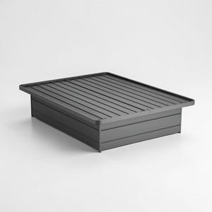 Modern <b>Foldable</b> Hotel Use Metal <b>Bed</b> Base Heavy Duty Commercial Platform <b>Frame</b> No Box Spring Required USA Motel Guest Room Supply - Product Image 1