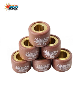 SUN RACING 16x13mm 10G Rouleaux de variateur CVT pour BEAT ICON, en laiton composite, fabrication taïwanaise, lot de 6 pièces - Product Image 1
