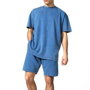 Stand Collar Cool Fabric Attractive <b>Men</b> Summer Hip Hop <b>Beach</b> T-<b>Shirt</b> & Shorts Set High Selling Eco Friendly Quick Dry - Product Image 5