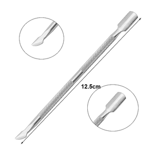 1 Pieza de Herramienta de Manicura de Doble Cabeza de Acero Inoxidable, Removedor de Pegamento para Uñas, Accesorio Profesional para el Cuidado de las Uñas - Product Image 3