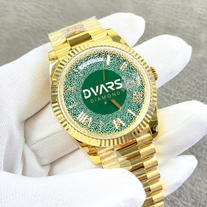 Montre à quartz de luxe pour homme, qualité Triple A, entièrement incrustée de diamants américains, cadran Hip Hop Bling, montre-bracelet métallique de haute qualité - Product Image 4