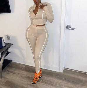 Conjunto Deportivo para Mujer, Conjunto de Yoga Ajustado, Body de Talla Grande, Color Sólido, Ropa Deportiva sin Espalda, Mono Deportivo Reflectante para Mujer - Product Image 4