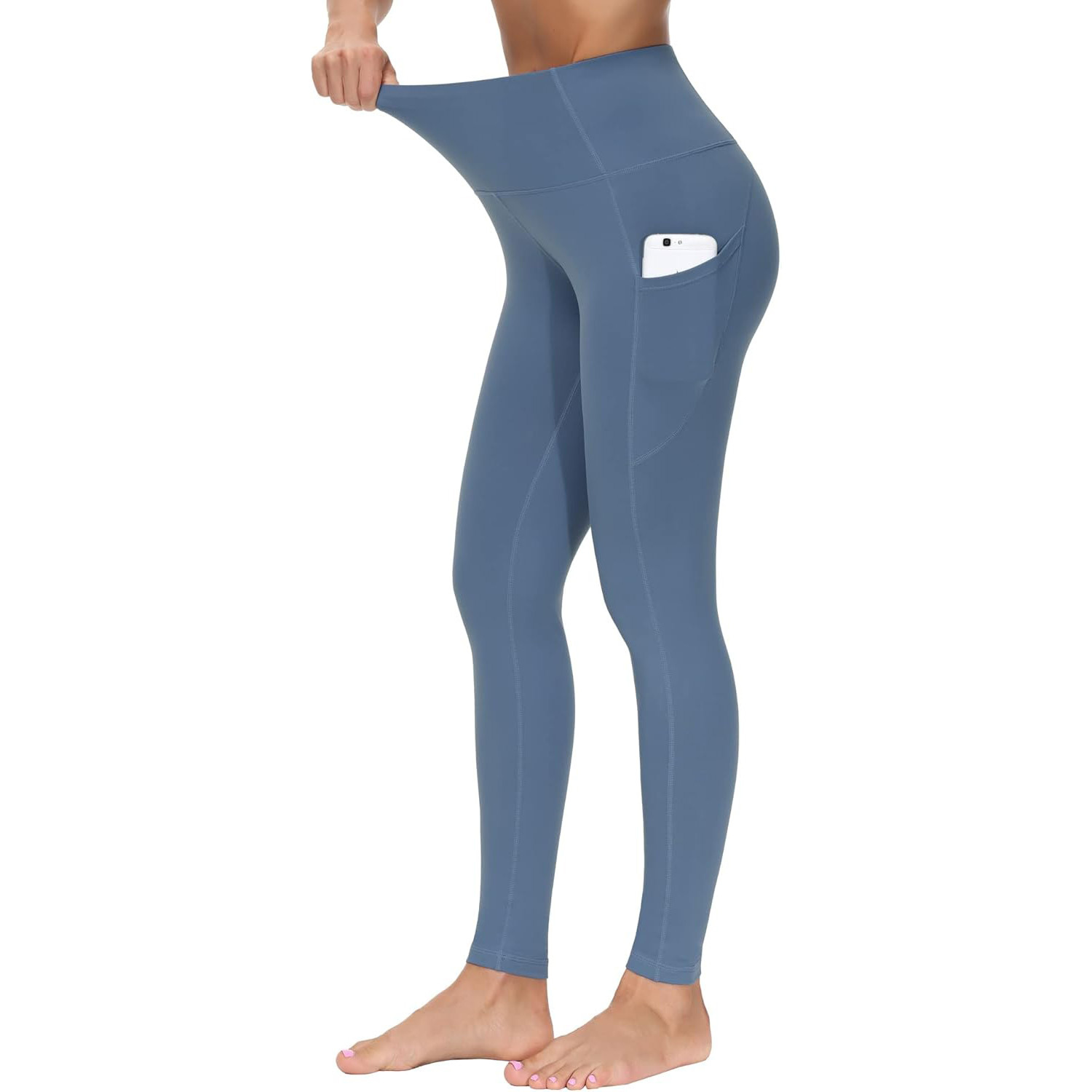 Squat Proof Sports Leggings High Waist Tummy Control Yoga Pants 4-Way Stretch Women Running Tights Anti-Cellulite Gym Wear