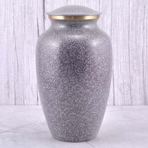 Urne funéraire pour adultes en laiton noir et or moucheté avec finition mate pour cendres humaines, urne commémorative et funéraire - Product Image 3