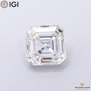Diamante Cultivado en Laboratorio CVD de 1.01 Quilates, Corte Asscher, con Certificado IGI, Color D, Claridad VS1, para Anillo Solitario Moderno Personalizado - Product Image 1