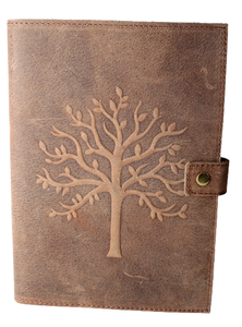 Carnet de voyage vintage en cuir véritable A5, 100 pages intérieures, style rétro élégant, couverture rigide, idéal pour prendre des notes, cadeau - Product Image 1