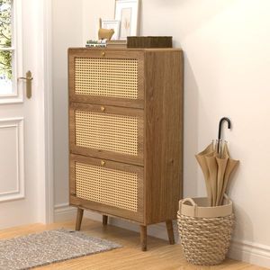 Modern Simple <b>Shoe</b> Cabinet Metal and MDF Material <b>Storage</b> Organizer for Home Living Room Entry Warehouse Furniture - Product Image 4