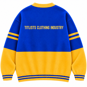 Pulls à col en V de haute qualité pour les logos de sororités/fraternités/écoles/collèges/universités, cardigans tricotés unisexes - Product Image 2