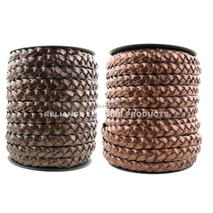 สายหนังแท้3ชั้นสีเงินเมทัลลิคแวววาวสำหรับเครื่องประดับกำไลข้อมือสร้อยคอ - Product Image 2