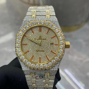 Reloj de Pulsera Deportivo de Diamantes al por Mayor, Relojes de Lujo para Hombre y Mujer con Moissanita, Relojes Mecánicos Automáticos, Reloj con Incrustaciones de Diamantes - Product Image 5
