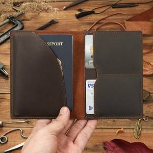 New Genuine Leather <b>Passport</b> Holder Luxury Travel <b>Wallet</b> Full Grain Leather <b>Passport</b> Cover Bulk Wholesale Manufacturer LPH-0301 - Product Image 2