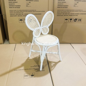 Silla Infantil de Ratán Hecha a Mano, Asiento de Ratán Natural Elegante para Decoración de Cumpleaños Infantiles, Eventos de Boda, Fabricante - Product Image 1