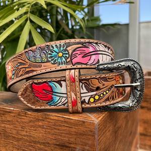 Nouveau gros femmes et hommes usiné à la main en cuir alliage boucle ardillon ceinture mode à la mode luxe concepteur cuir de vachette ceintures durables - Product Image 4