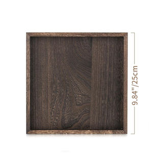 Bandeja de Servir de Madera Rústica de Lujo Brownwood Handicrafts con Patrón Floral, Bordes Suaves, Acabado Premium, Grado Comercial para el Hogar Moderno - Product Image 3